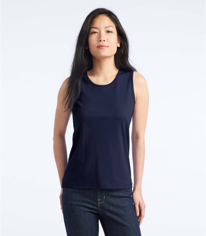 Women's Pima Cotton Tee, Shell