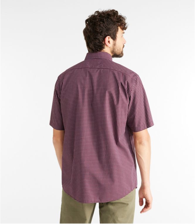 Men's Wrinkle-Free Kennebunk Sport Shirt, Traditional Fit Short-Sleeve Check