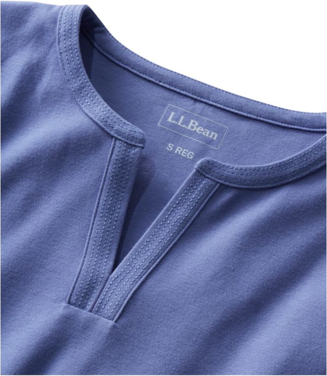 Women's L.L.Bean Tee, Three-Quarter-Sleeve Splitneck Tunic