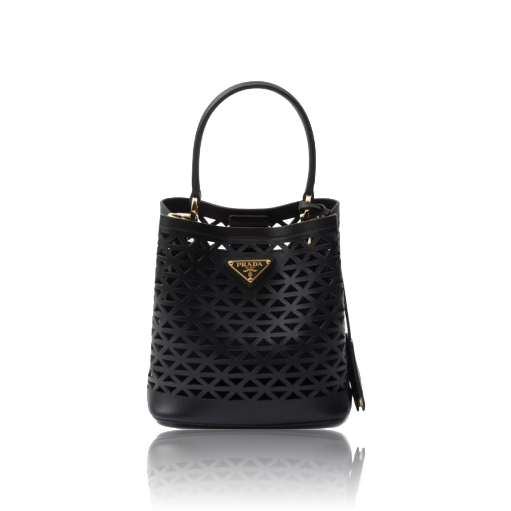 Prada Panier Leather Cutout Pattern Mini Bag  (Replica) - Ultra-Collectible