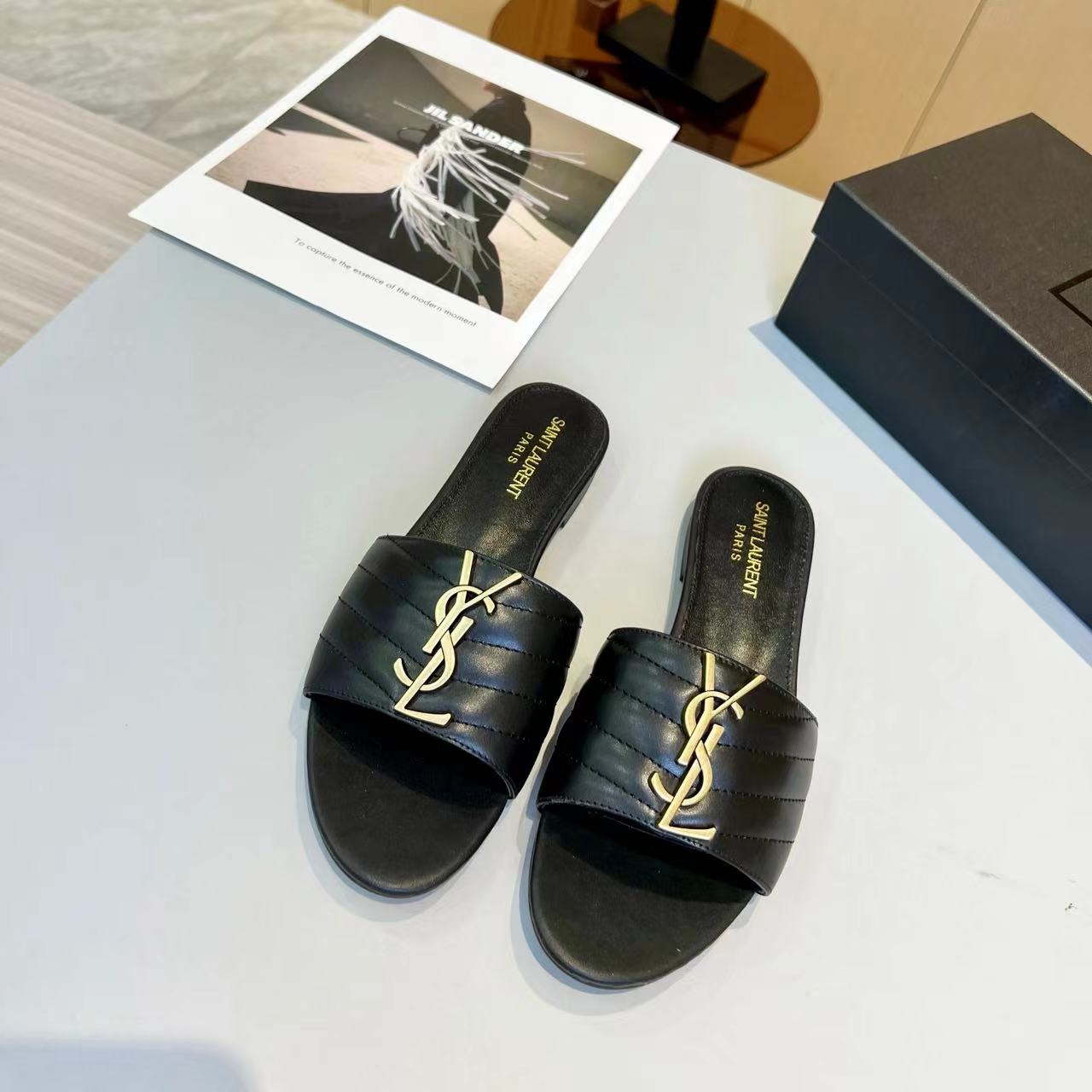 YSL Saint Laurent Gold Label Slippers (Replica) - Ultra-Collectible