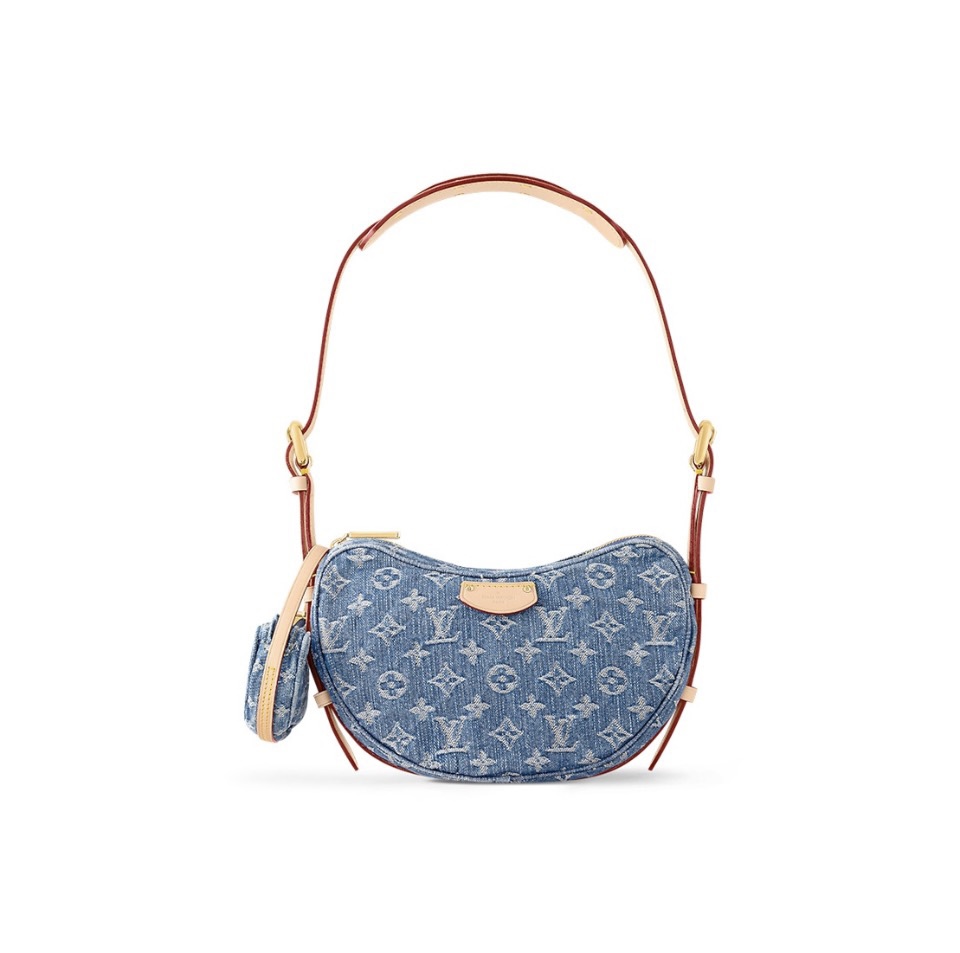 Louis Vuitton LV CROISSANT Denim Handbag(Replica) - Ultra-Collectible