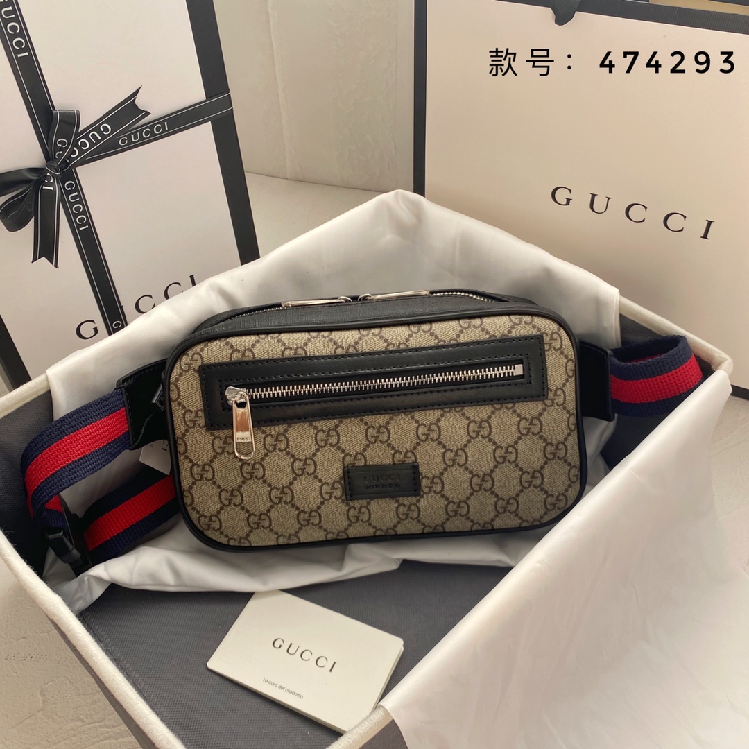 Gucci Canvas & Leather Waist bag(Replica) - Ultra-Collectible