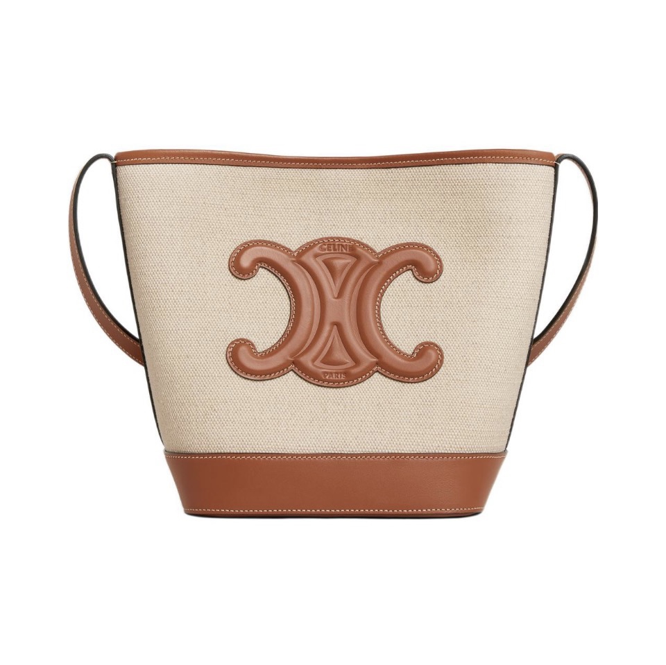 Celine Cuir Triomphe Canvas&Cowhid Bucket Bag(Replica) - Ultra-Collectible