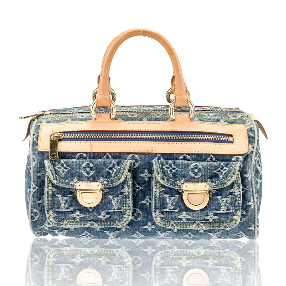 Louis Vuitton LV LV Monogram Neo Speedy Denim Shoulder Bag Handbag  (Replica) - Ultra-Collectible