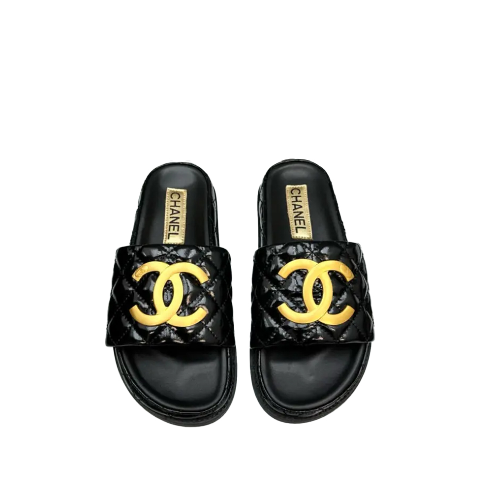 Chanel Gold Label Flat Bottom Fashion Sandals Slide（Replica） - Ultra-Collectible