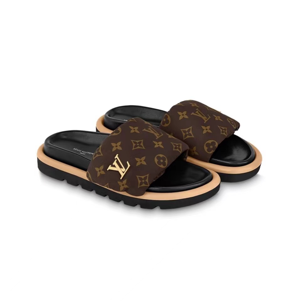 Louis Vuitton LV Pollow Nylon Velcro Slide Sandal(Replica) - Ultra-Collectible