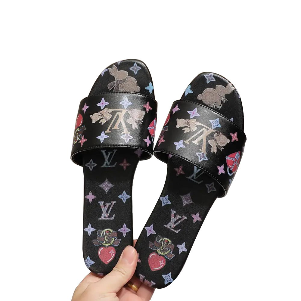 Louis Vuitton LV Cute Bunny Flats Slide Sandal (Replica) - Ultra-Collectible