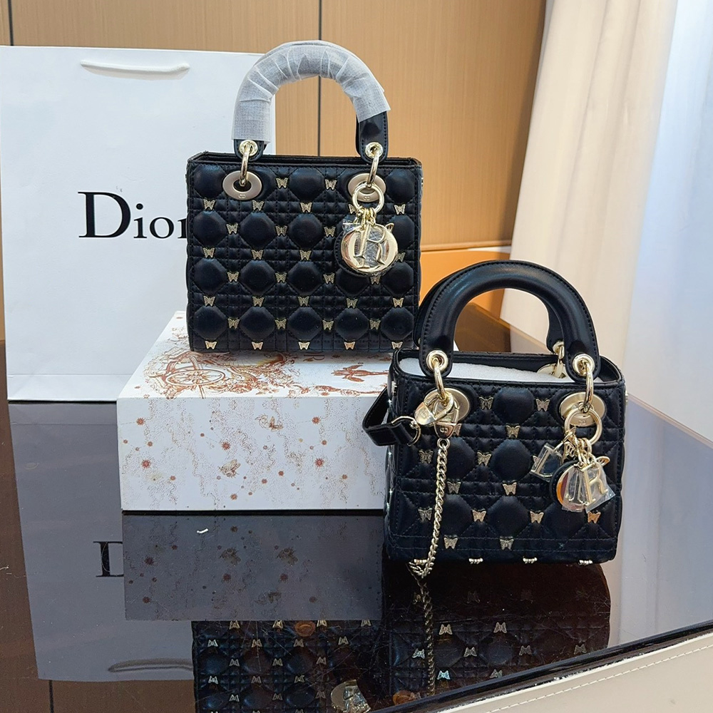 Dior Lady Dior Butterfly Rivet   Bags  (Replica) - Ultra-Collectible