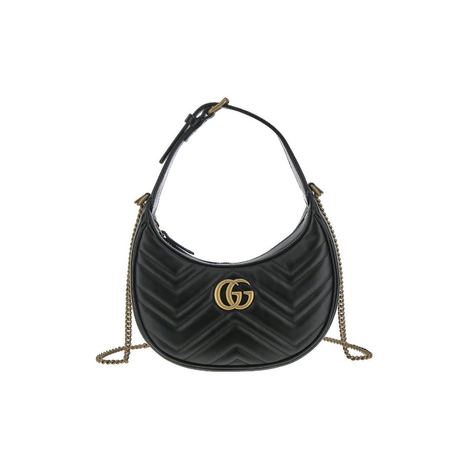 Gucci Marmnt Half Moon Shoulder Bag(Replica) - Ultra-Collectible