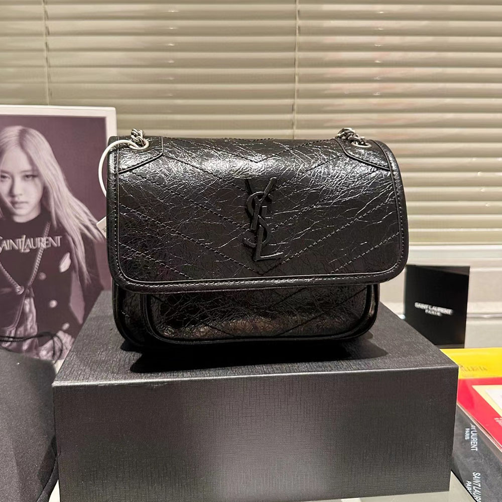 Saint Laurent YSL Niki Baby In Vintage Leather (Replica) - Ultra-Collectible