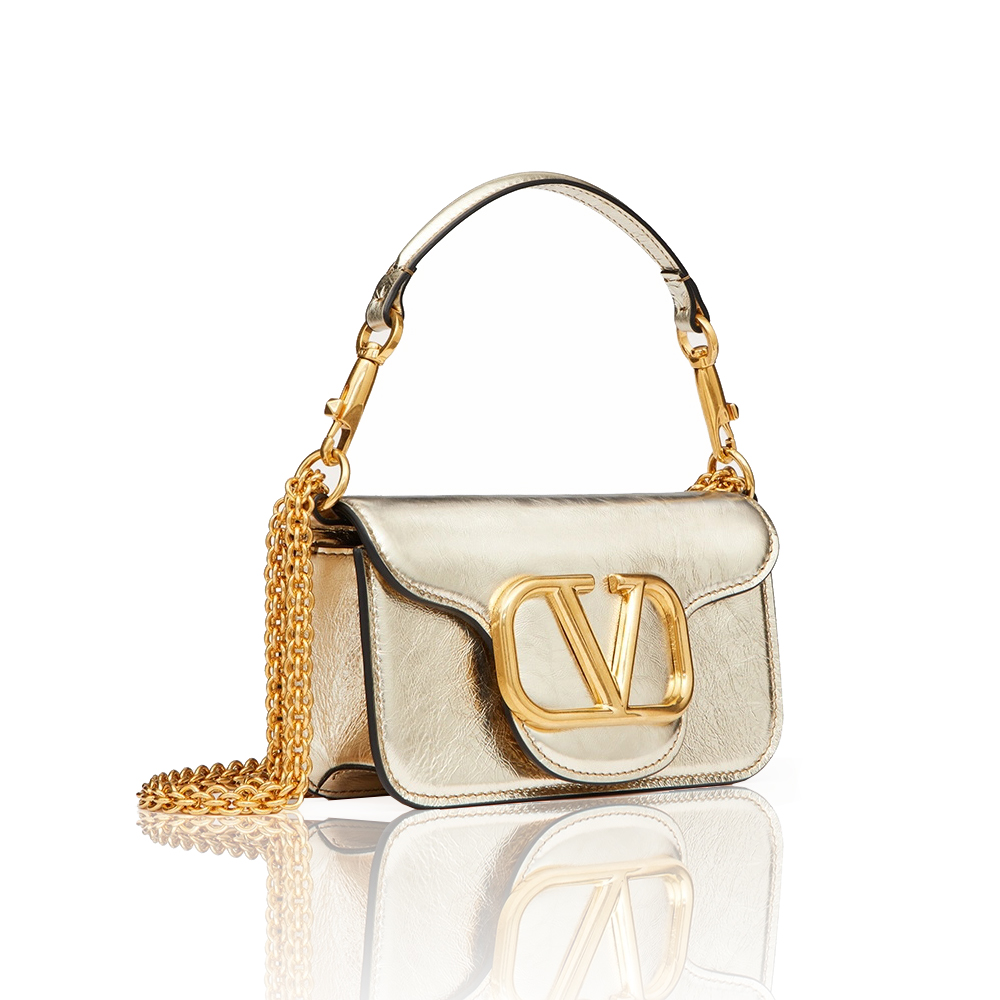 Valentino GARAVANILOcò Metallic Calfskin Bag  (Replica) - Ultra-Collectible