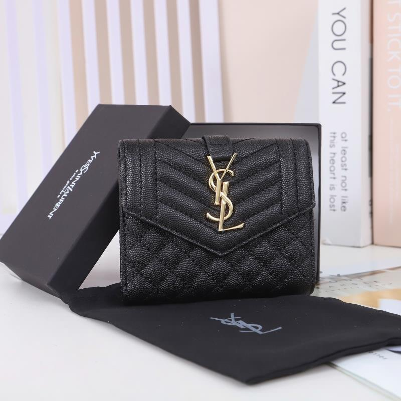 Saint Laurent YSL Grained Leather Wallet (Replica) - Ultra-Collectible