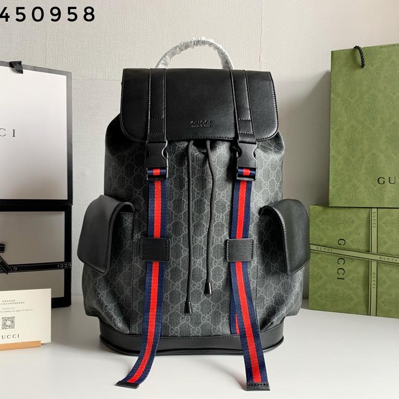 Gucci Striped Webbing Backpack (Replica) - Ultra-Collectible
