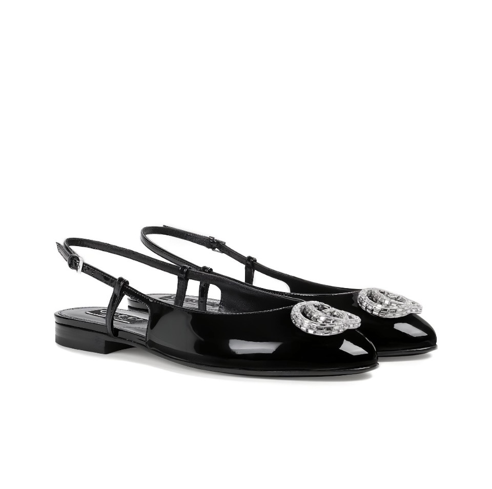 Gucci Leather Flats  Slide Sandal (Replica) - Ultra-Collectible