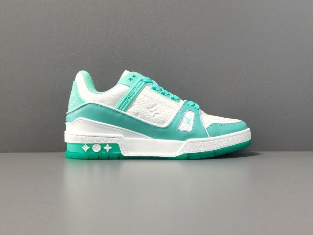 Louis Vuitton Trainer  White Green - Ultra-Collectible