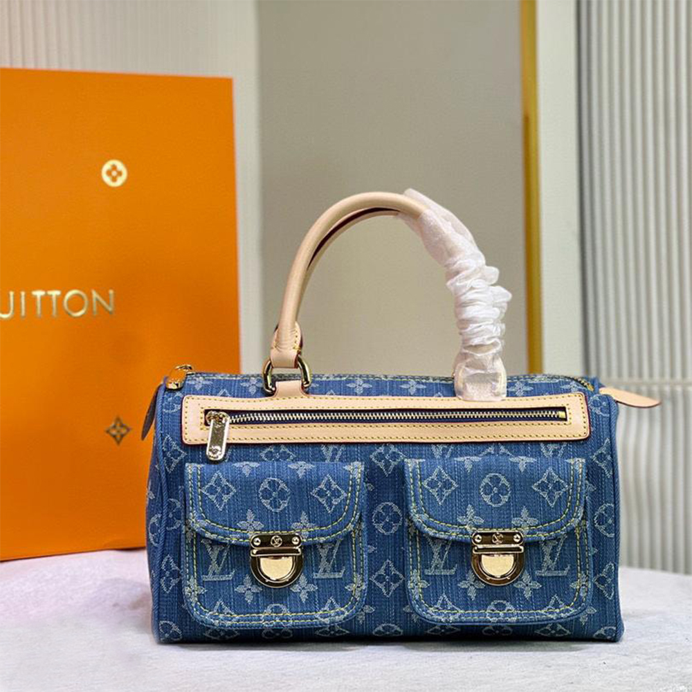 Louis Vuitton LV LV Monogram Neo Speedy Denim Shoulder Bag Handbag  (Replica) - Ultra-Collectible