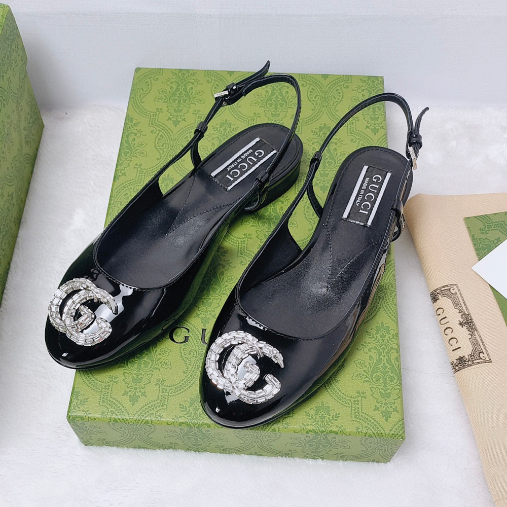 Gucci Leather Flats  Slide Sandal (Replica) - Ultra-Collectible