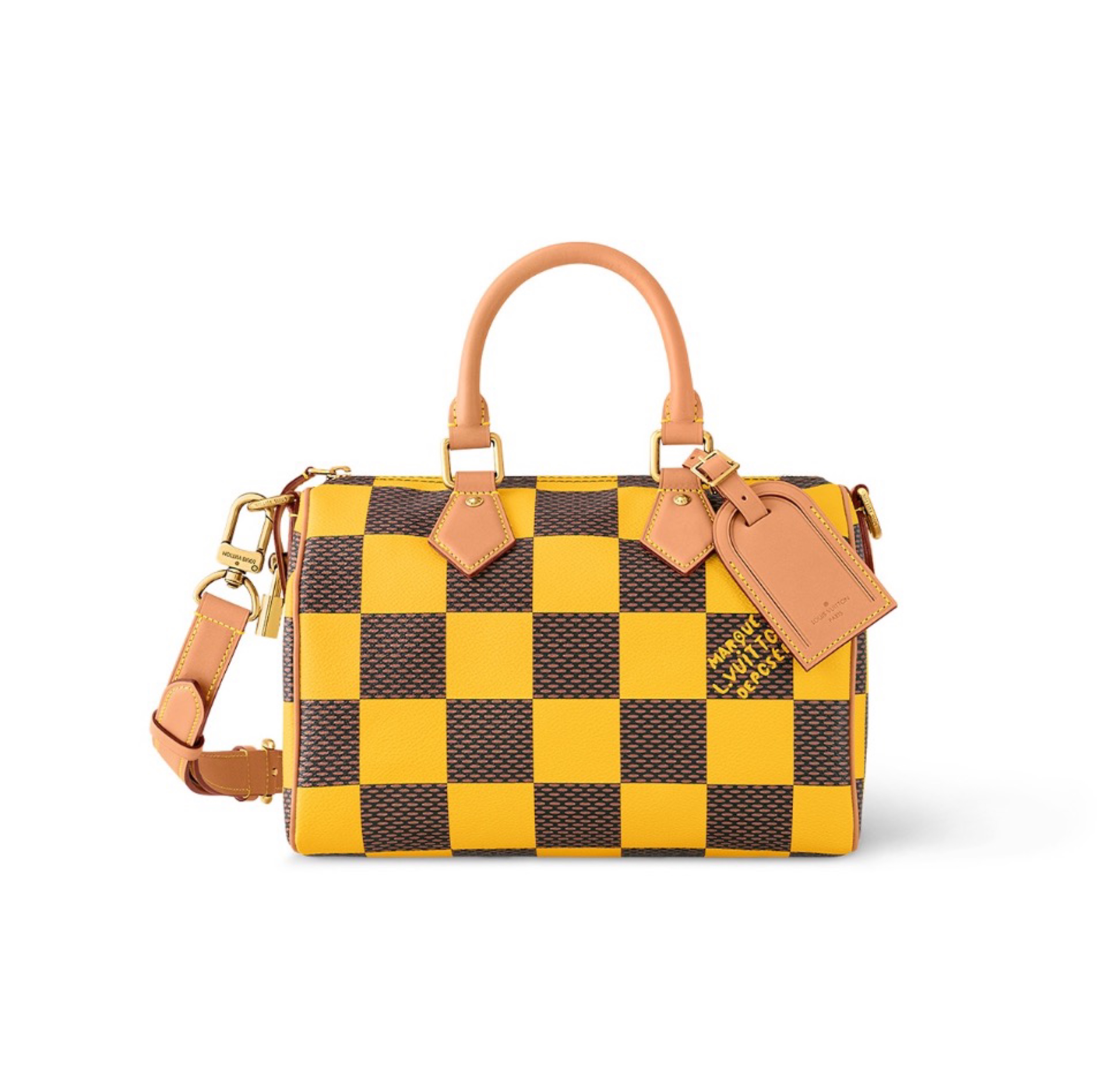 Louis Vuitton LV  Speedy 25 Checkerboard Shoulder Bag Handbag (Replica) - Ultra-Collectible