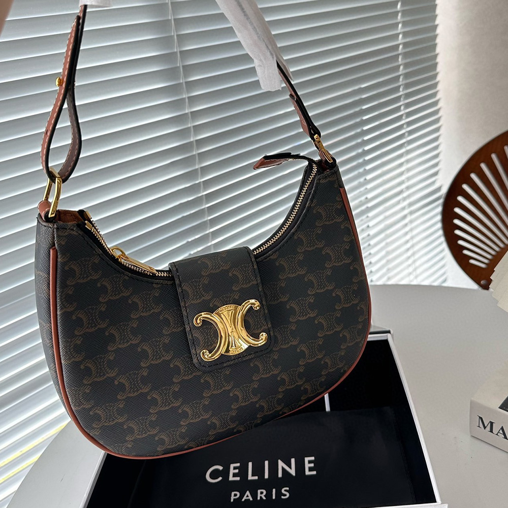 Celine Triomphe Canvas&Leather hand shoulder bag (Replica) - Ultra-Collectible
