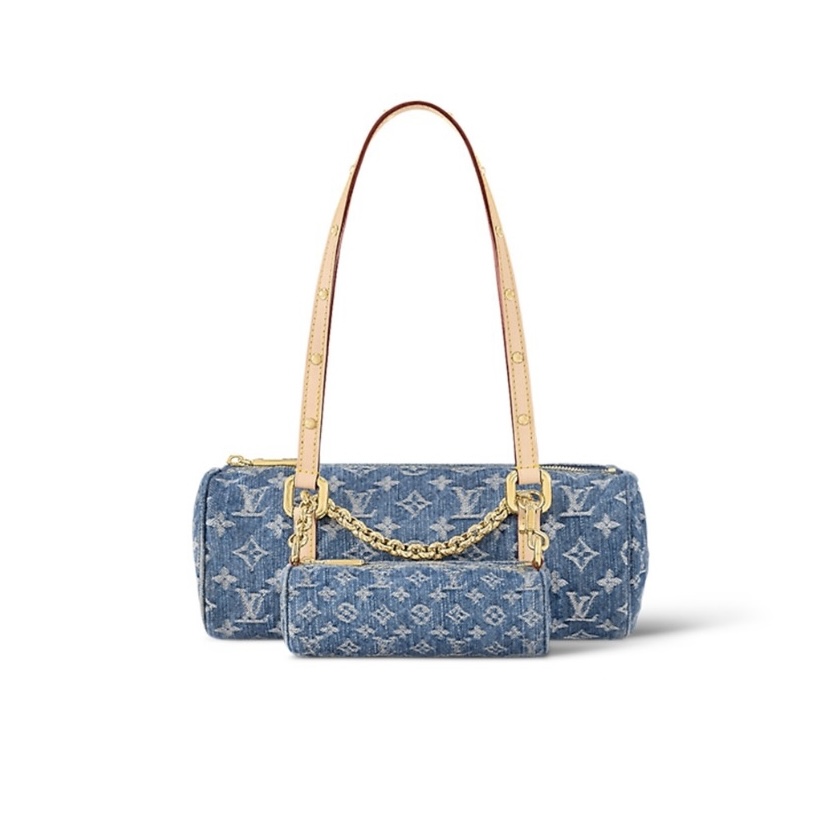 Louis Vuitton LV PAPILLON Denim Handbag(Replica) - Ultra-Collectible