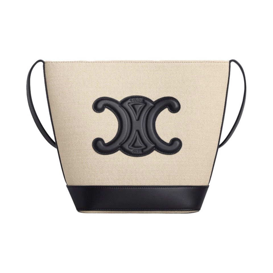 Celine Cuir Triomphe Canvas&Cowhid Bucket Bag(Replica) - Ultra-Collectible