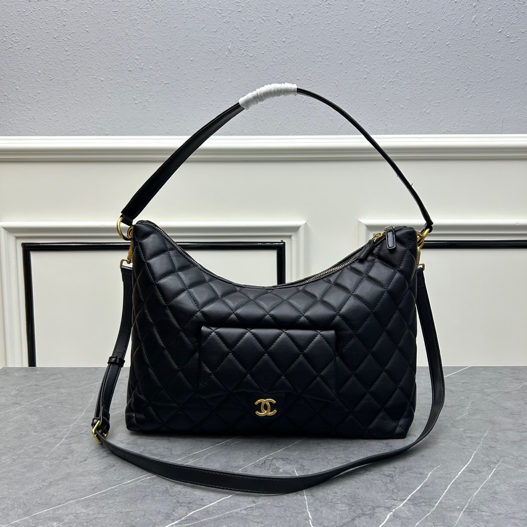 Chanel Hobo Calf Leather Shoulder Bag Handbag (Perfect Replica） - Ultra-Collectible