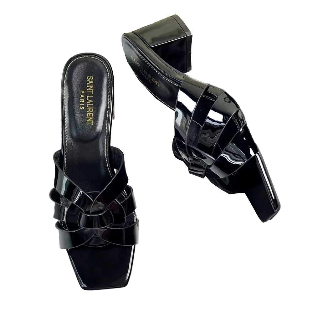 YSL Saint Laurent Nu Pieds Thick Heeled Shoes (Replica) - Ultra-Collectible