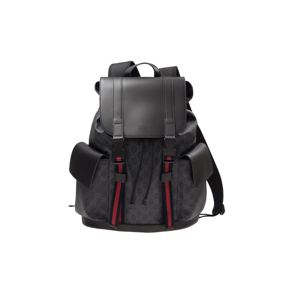 Gucci Striped Webbing Backpack (Replica) - Ultra-Collectible