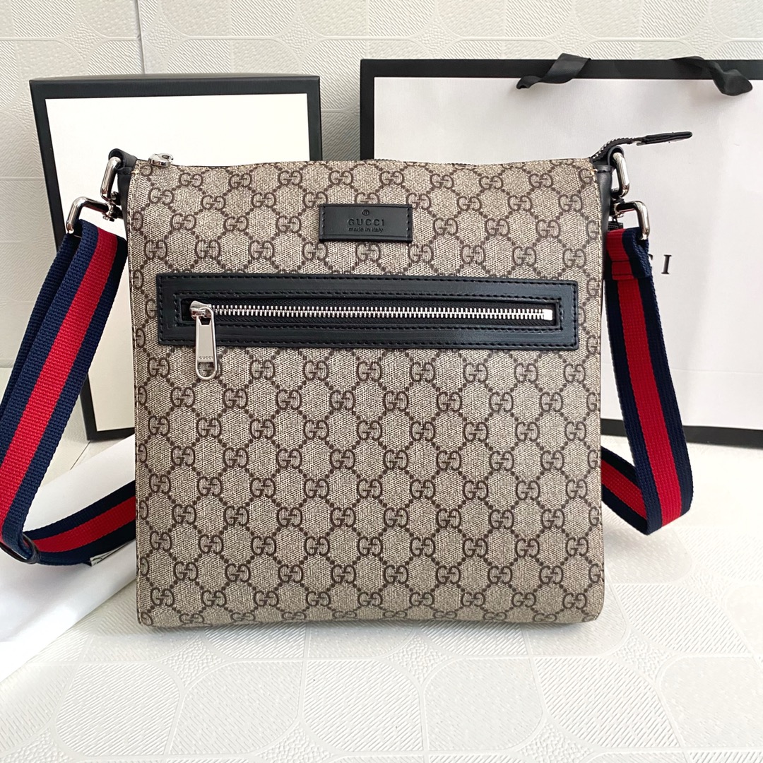 GUCCI Classic Canvas&Leather Crossbody Bag (Replica) - Ultra-Collectible