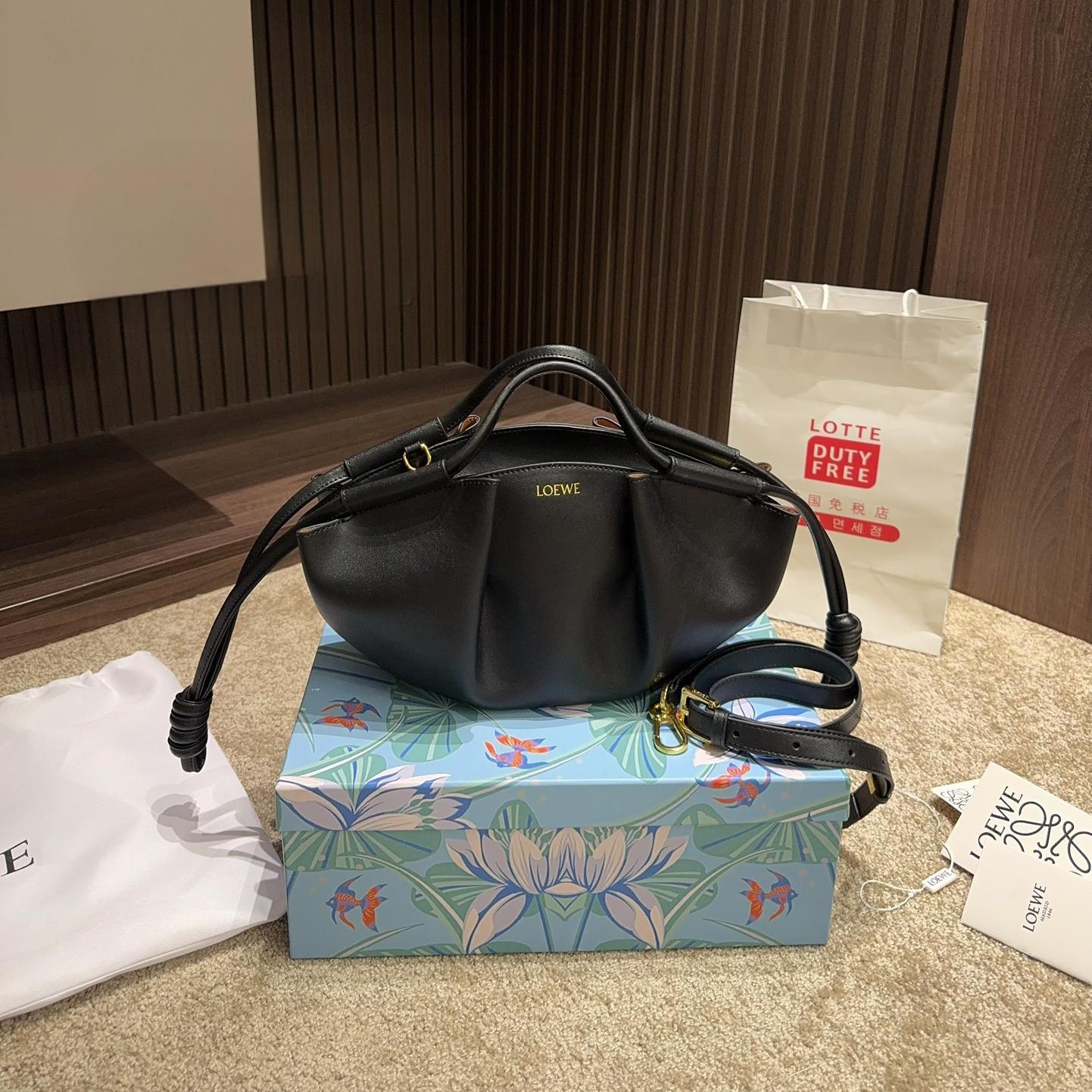 Loewe Shiny Nappa Calfskin Paseo Bag  (Replica) - Ultra-Collectible