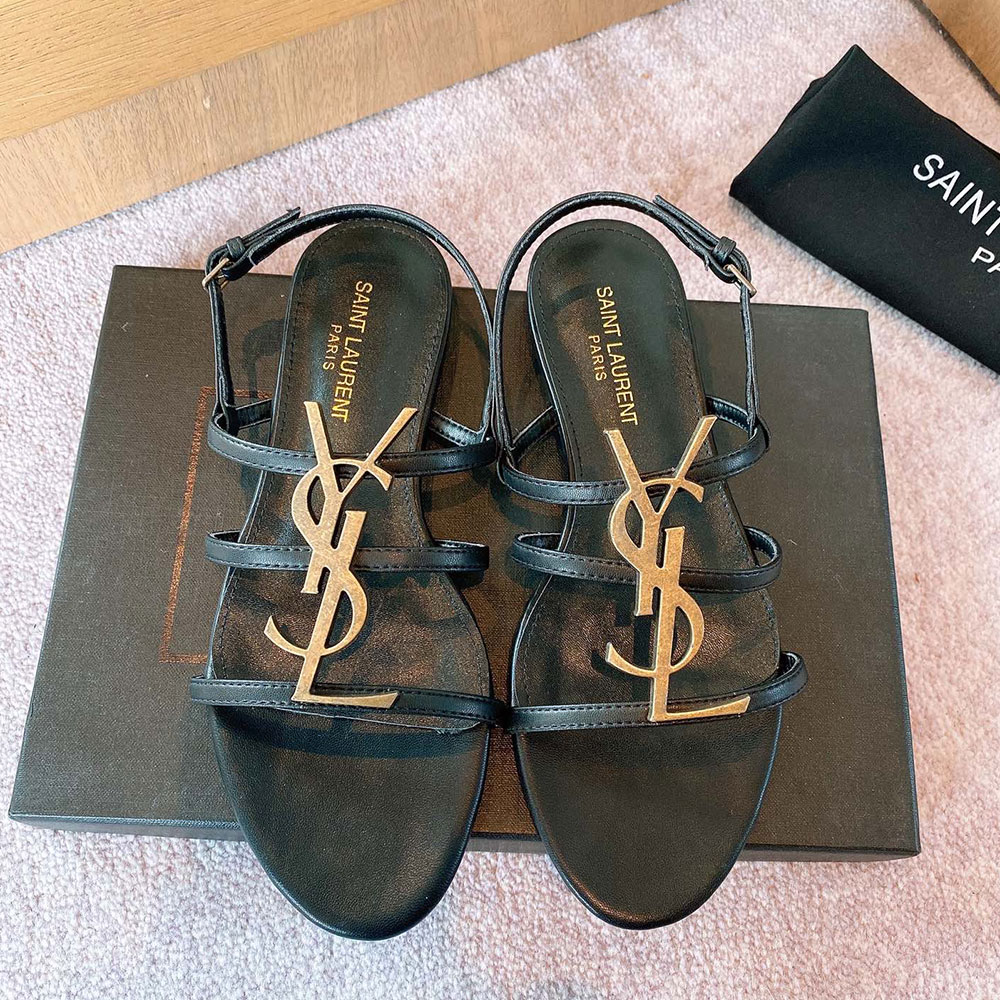 Saint Laurent YSL Open-toe Fashion Goes With Everything Slide Sandal (Replica) - Ultra-Collectible