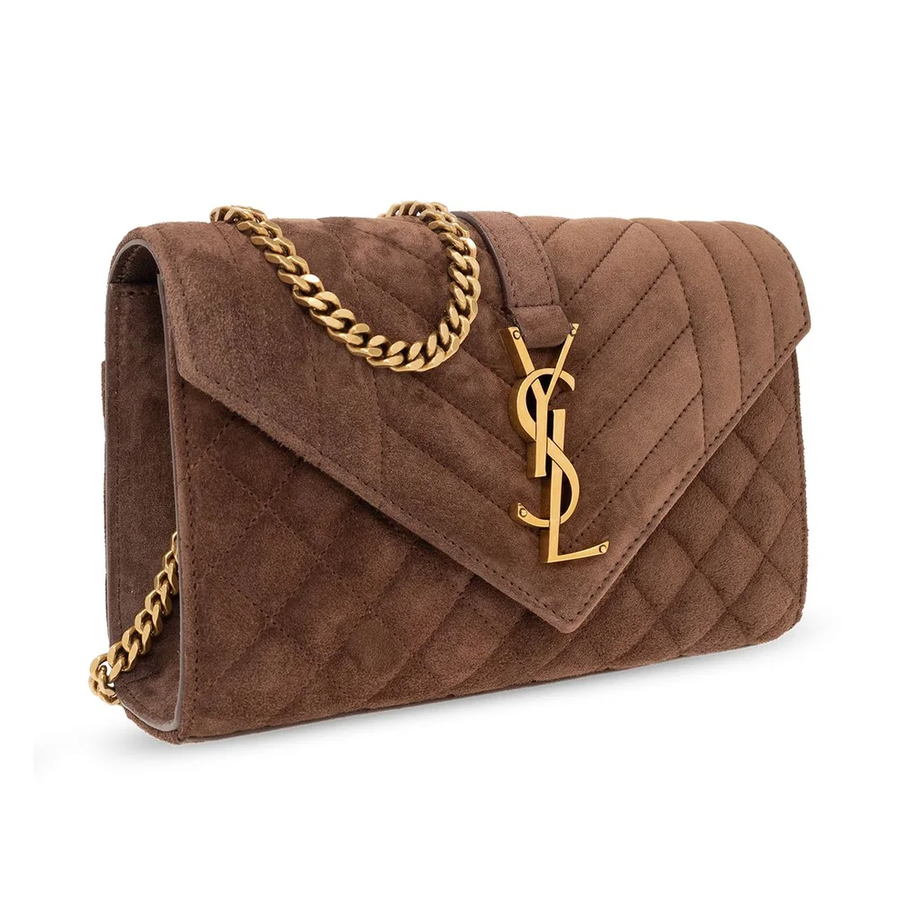 Saint Laurent YSL Suede Envelope Bag (Replica) - Ultra-Collectible