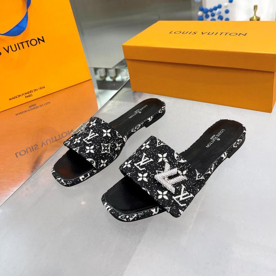 Louis Vuitton LV Flat Flat Flip-flops  Slide Sandal (Replica) - Ultra-Collectible