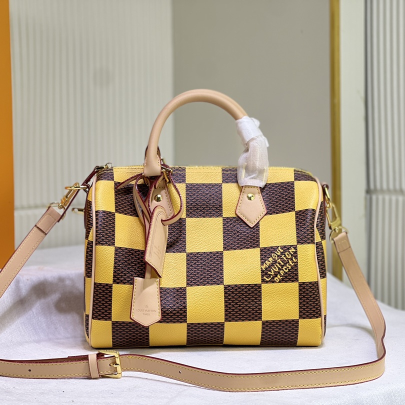 Louis Vuitton LV  Speedy 25 Checkerboard Shoulder Bag Handbag (Replica) - Ultra-Collectible