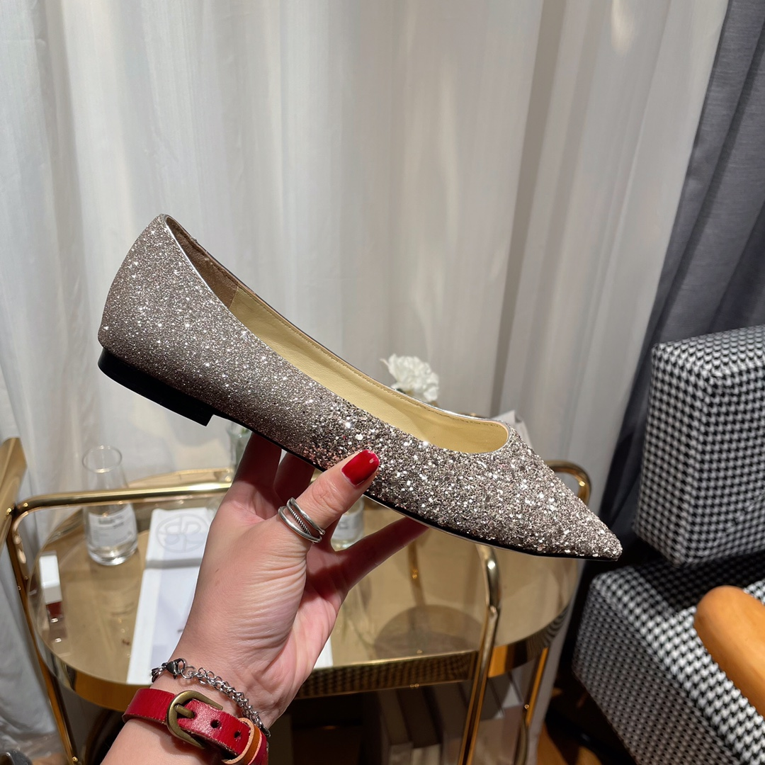 Jimmy Choo Love Flat cusp  Slide Sandal (Replica) - Ultra-Collectible