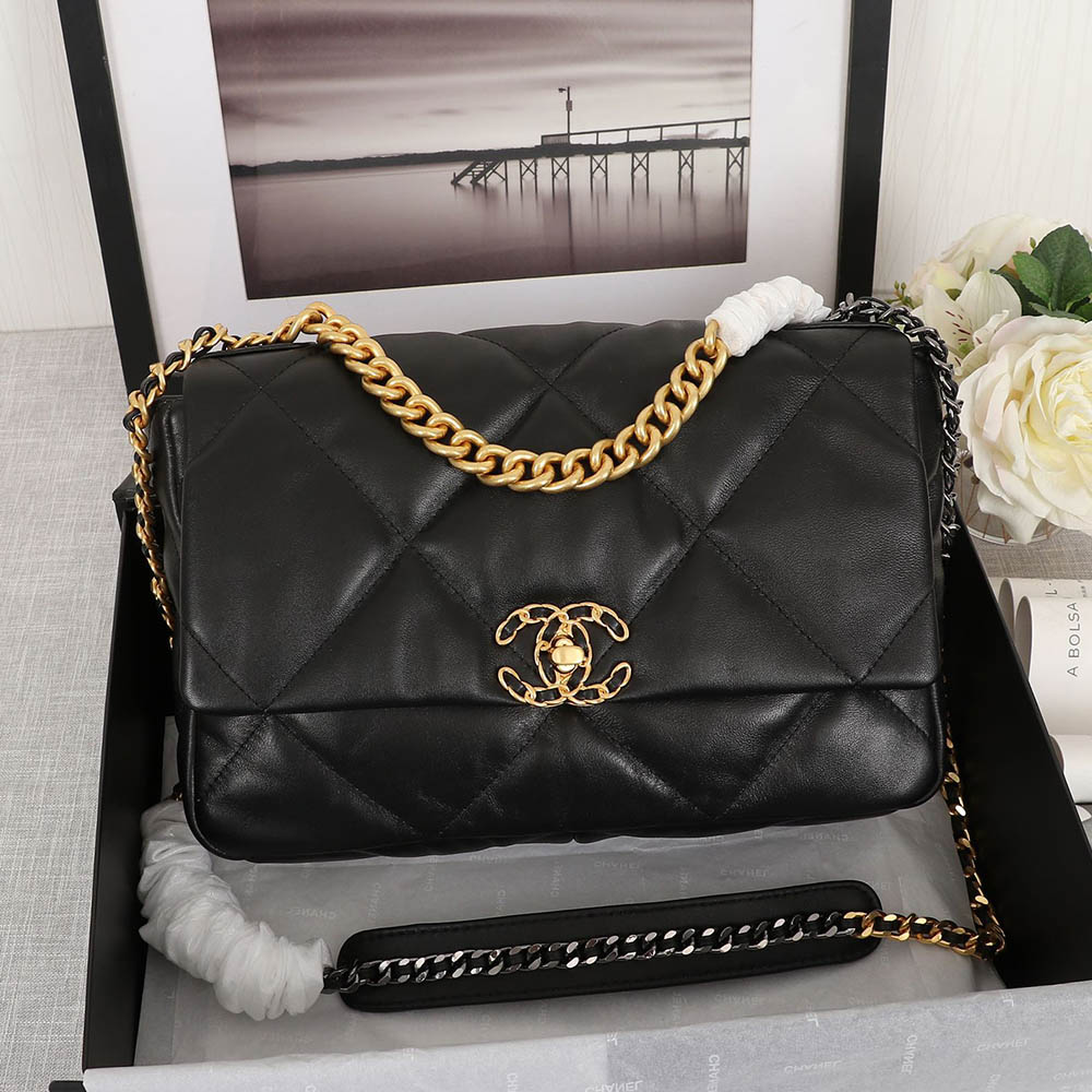 CHANEL 19 Flap Bag Small&Medium Chain Strap Shoulder Bag (Replica) - Ultra-Collectible