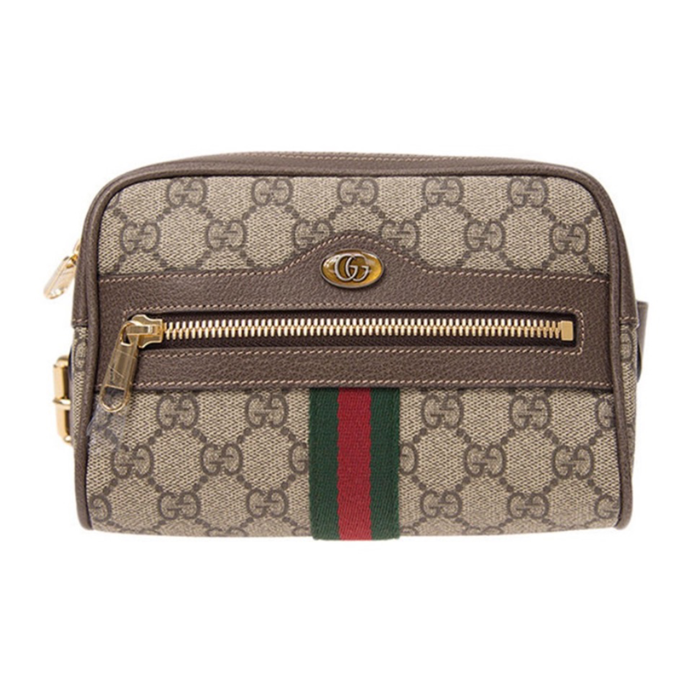 Gucci Ophidia Striped Webbing Waist Pack (Replica) - Ultra-Collectible
