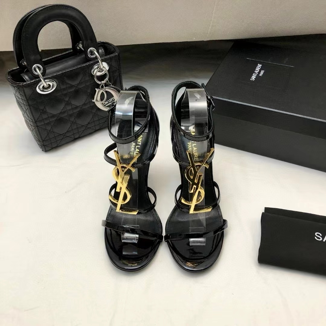 Saint Laurent YSL Cassandra 10.5cm Slide Sandal (Replica) - Ultra-Collectible