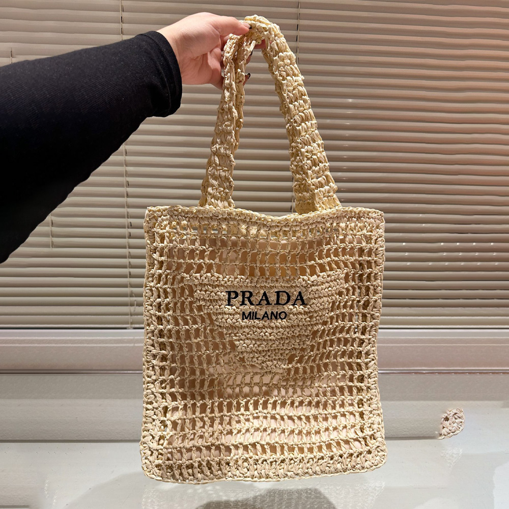 Prada Grass Woven Shoulder Bag Handbag（Replica） - Ultra-Collectible
