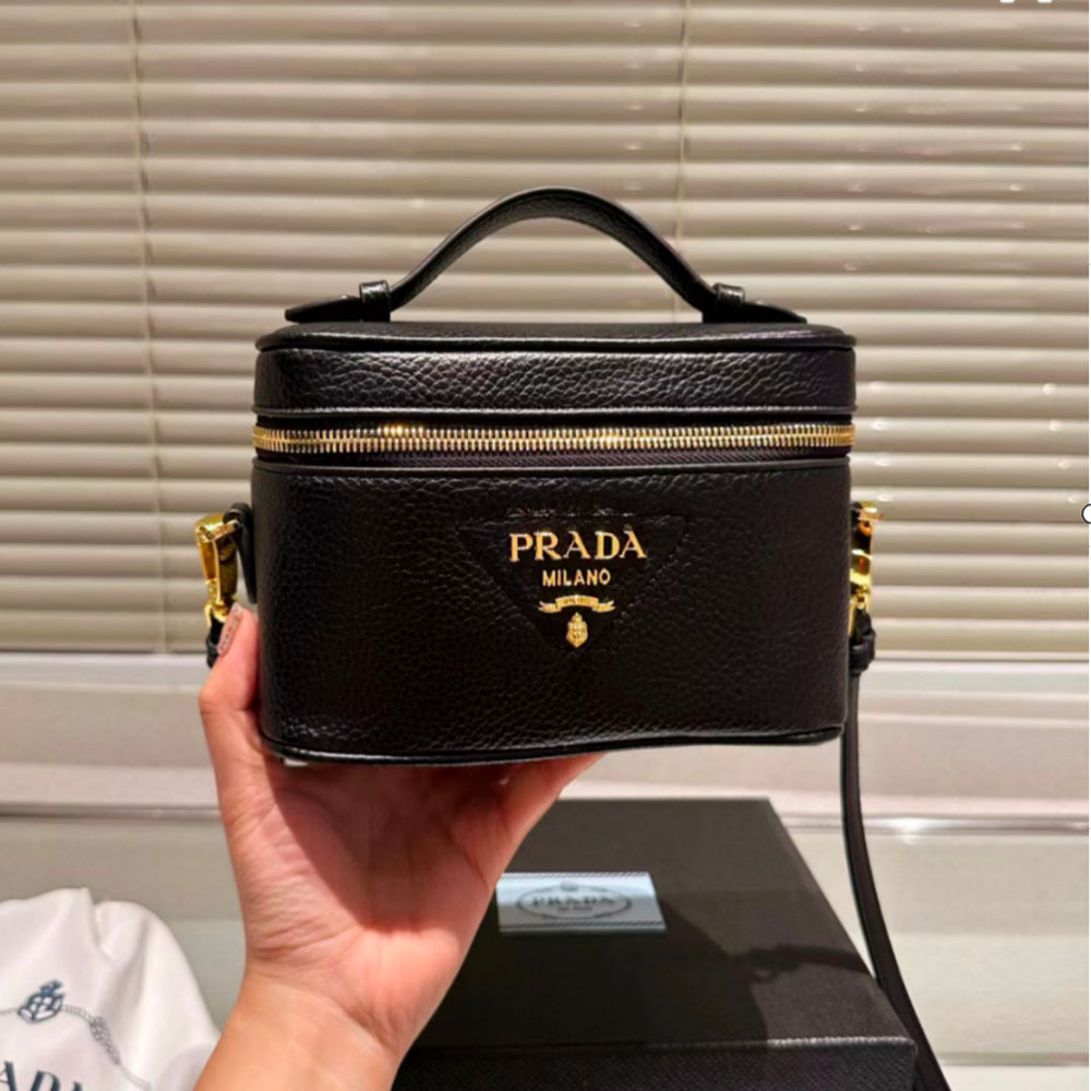 Prada Leather Makeup Bag (Replica) - Ultra-Collectible