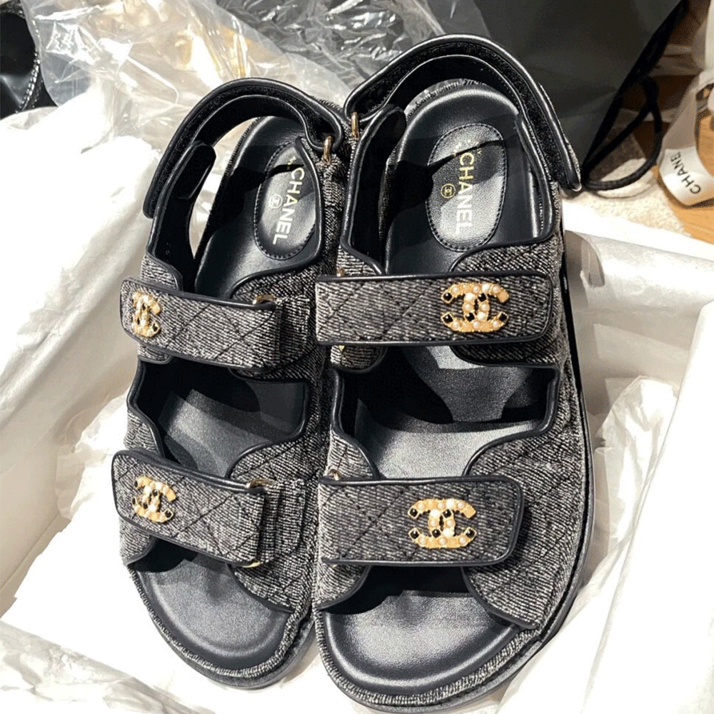 Chanel  Flat Velcro sandals Slide（Replica） - Ultra-Collectible