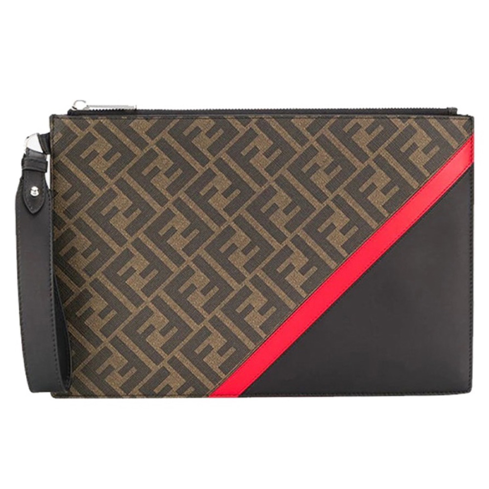 FENDI Printed Canvas Clutch (Replica) - Ultra-Collectible