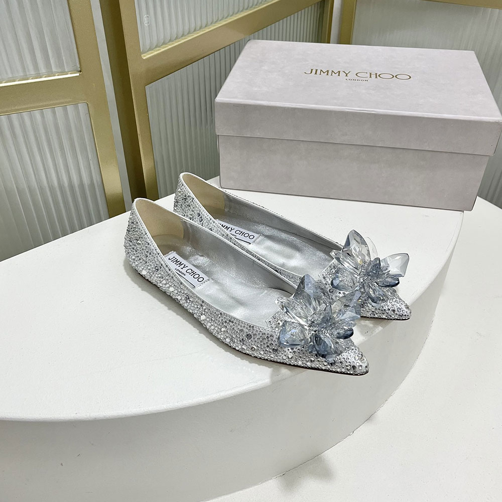 Jimmy Choo Allure Crystal Point Slide Sandal (Replica) - Ultra-Collectible