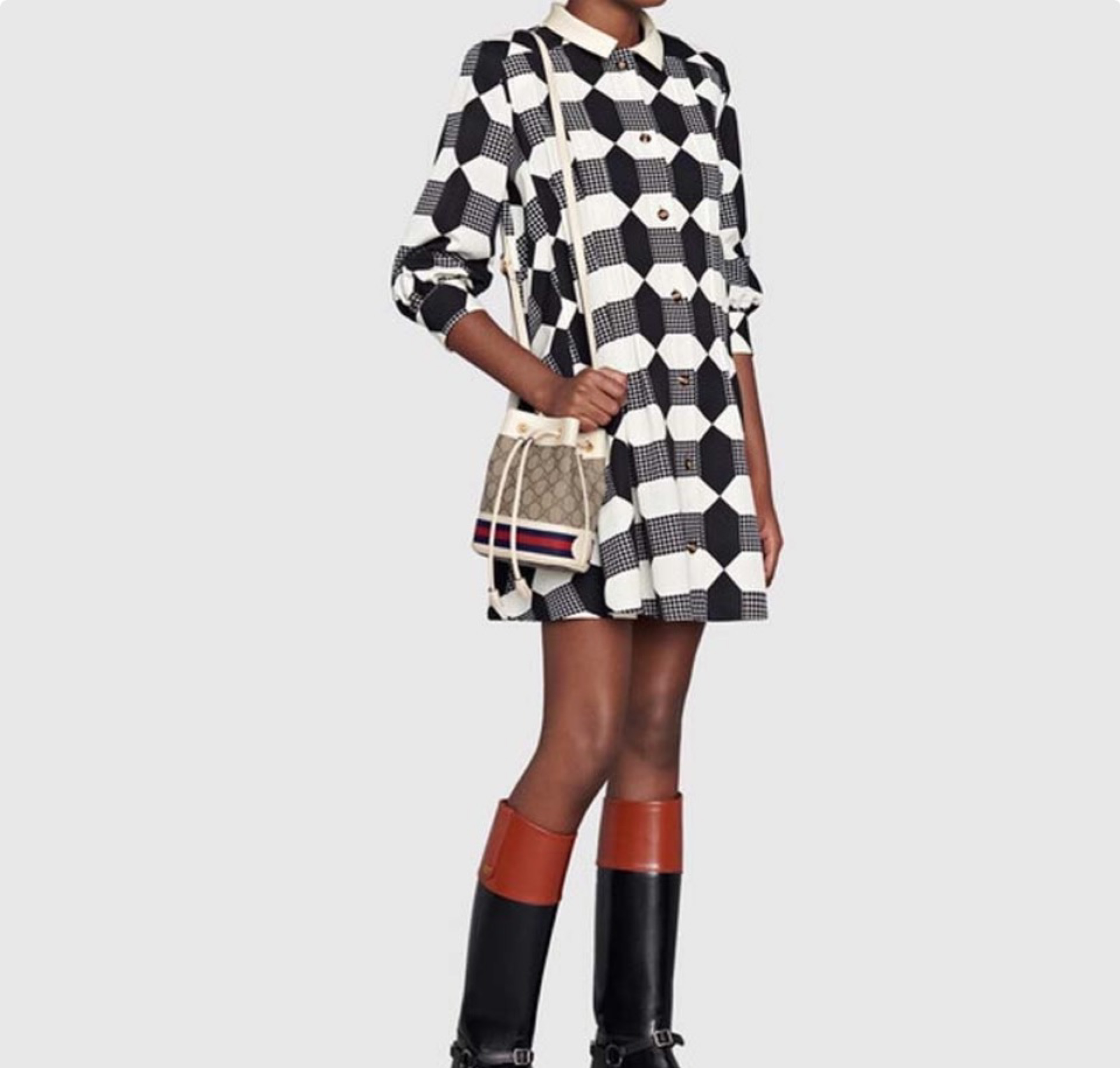 Gucci Ophidia Bucket Messenger Bag(Replica) - Ultra-Collectible