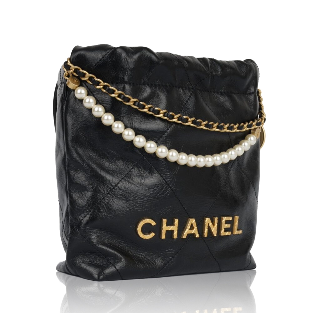 CHANEL Mini 23S Shiny Calfskin with Pearl Handbag AS3980(Replica) - Ultra-Collectible