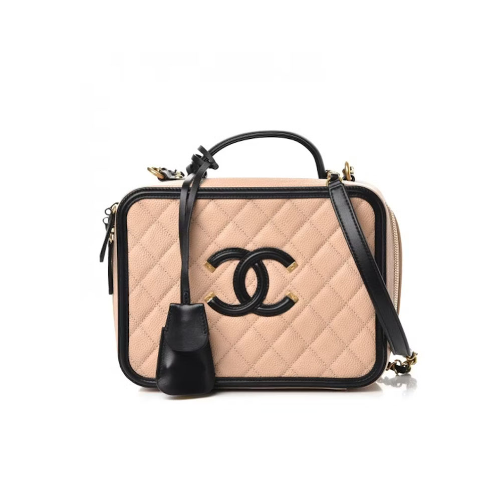 Chanel Vanity Case Quilted Caviar (Replica) - Ultra-Collectible