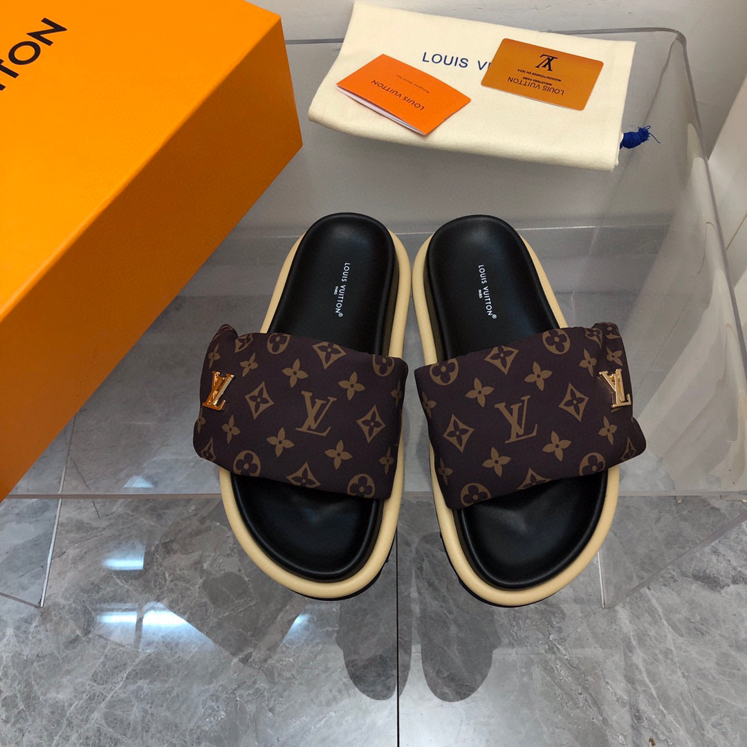 Louis Vuitton LV Pollow Nylon Velcro Slide Sandal(Replica) - Ultra-Collectible