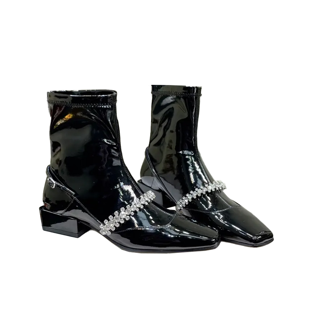 Jimmy Choo Simple High-powered Ankle Boots Slide Sandal (Replica) - Ultra-Collectible