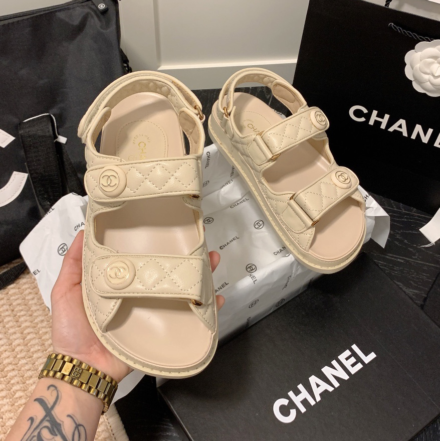 Chanel Velcro Slide Sandals Slippers Slide(Replica) - Ultra-Collectible
